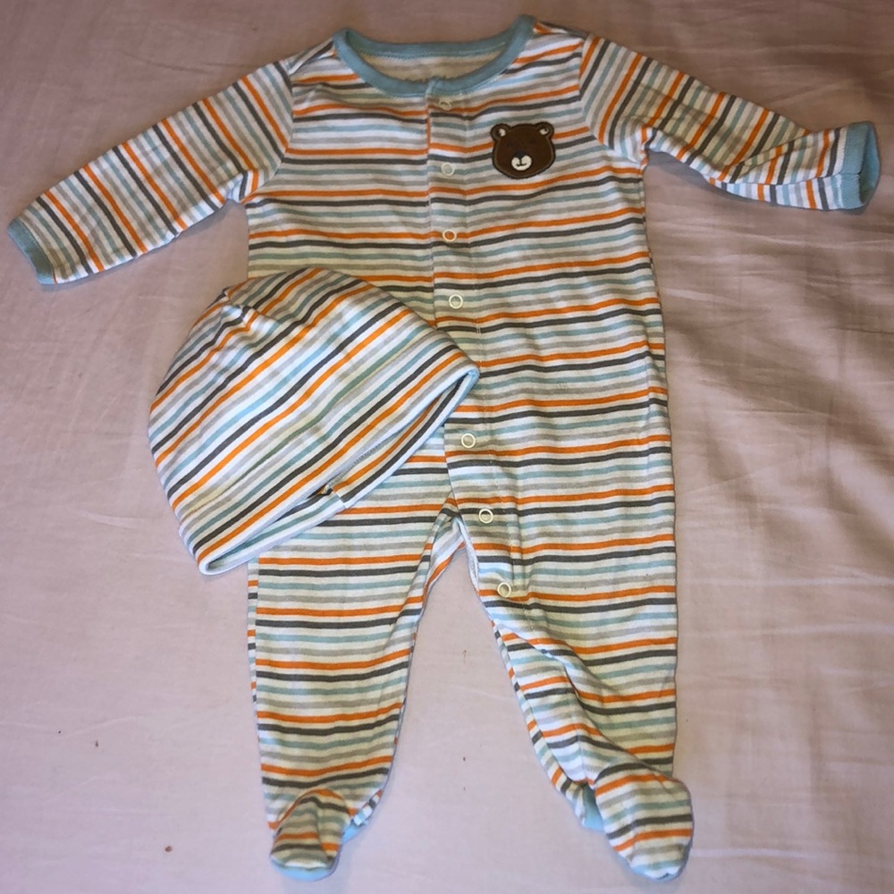 Cute onesie with beanie included